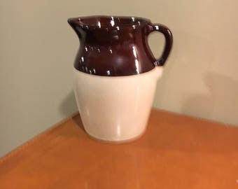 Vintage brown and cream jug