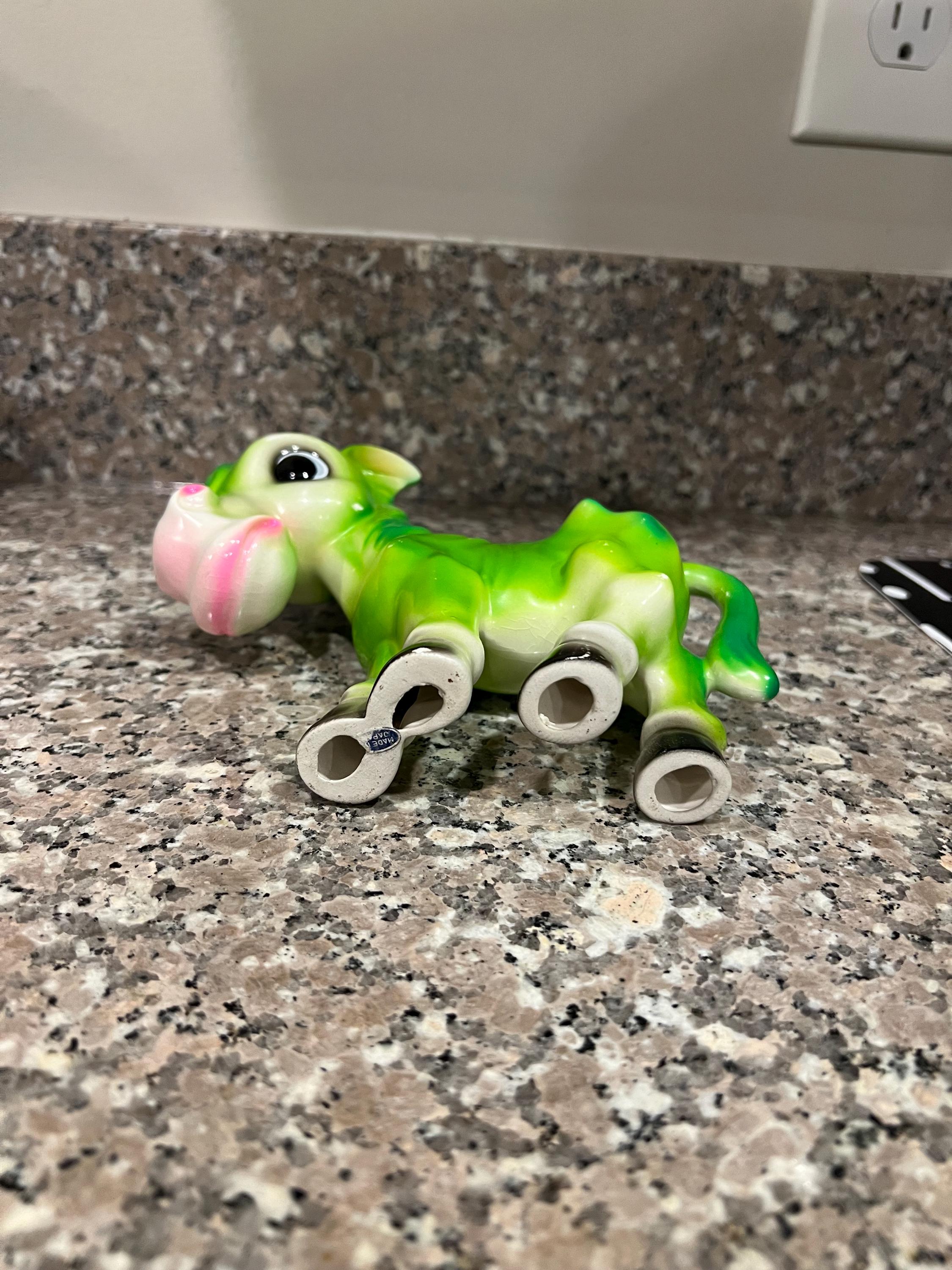 ヴィンテージの大きな緑のロバの置物 - Etsy 日本