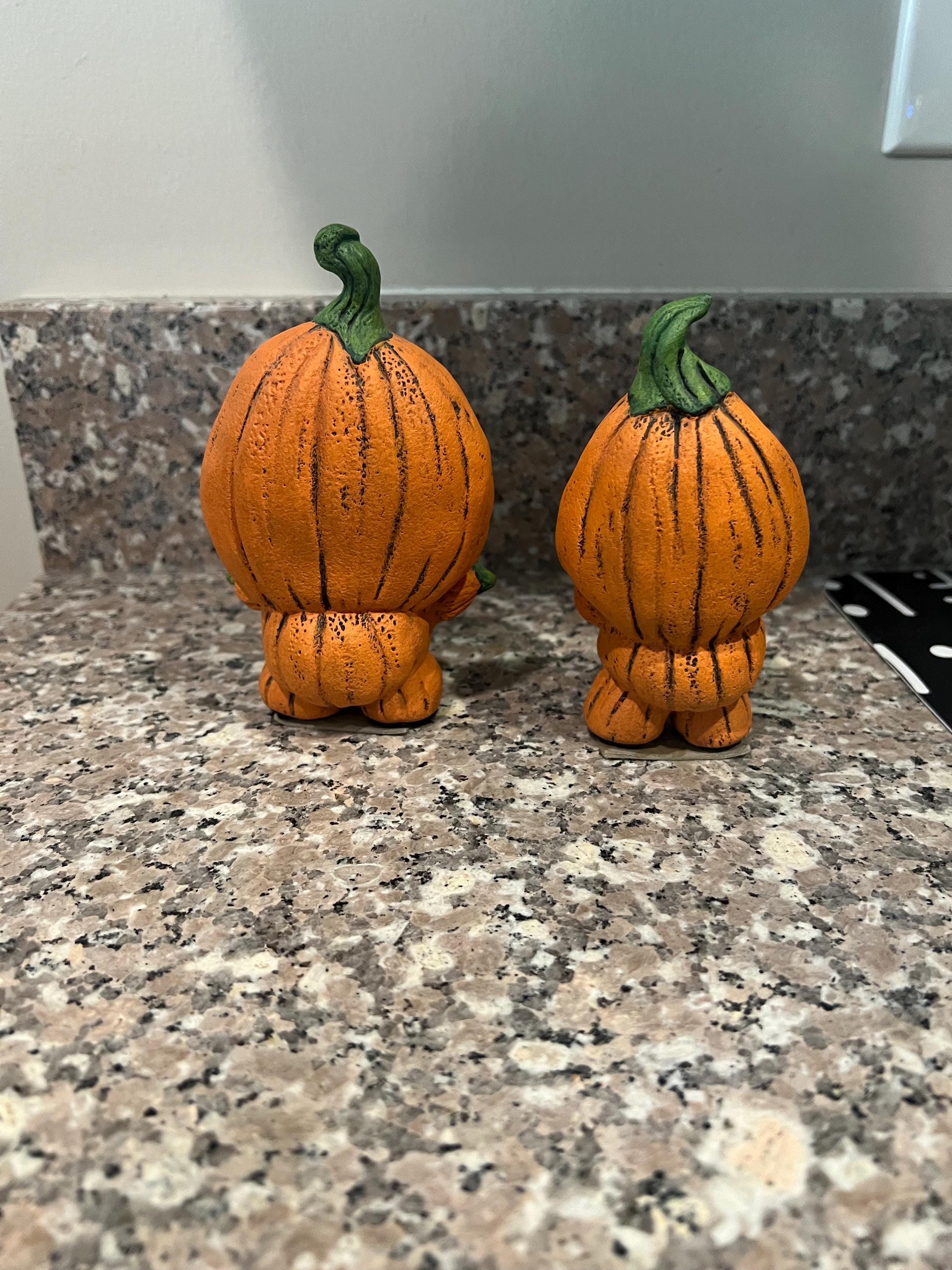 ヴィンテージのかわいい陶器製カボチャ2個セット - Etsy 日本