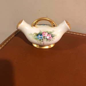 Vintage Duitsland bloemen dubbelzijdige zout en peper shakers