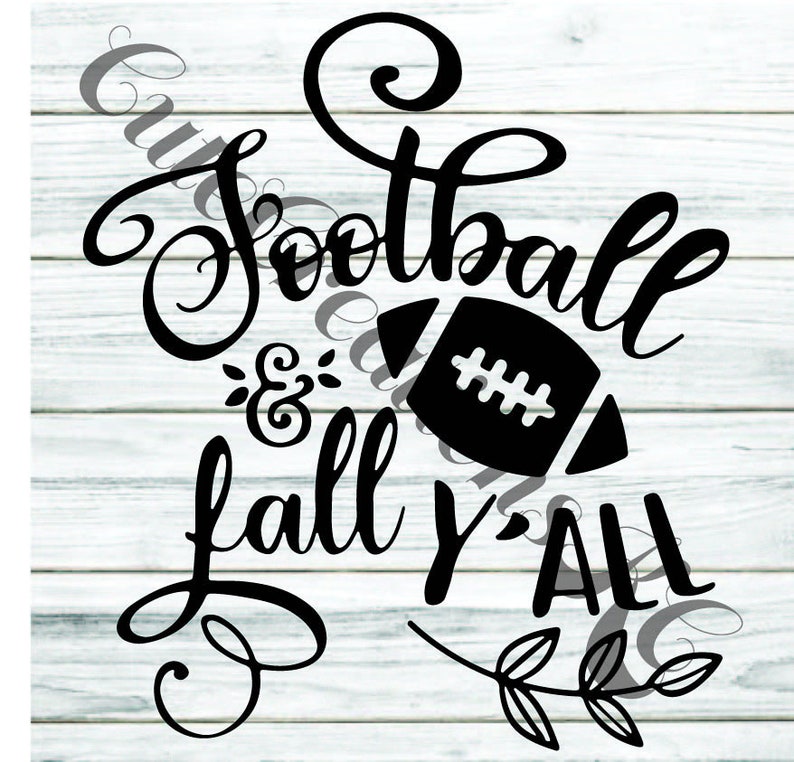 Download Football and Fall Yall SVG File | Etsy