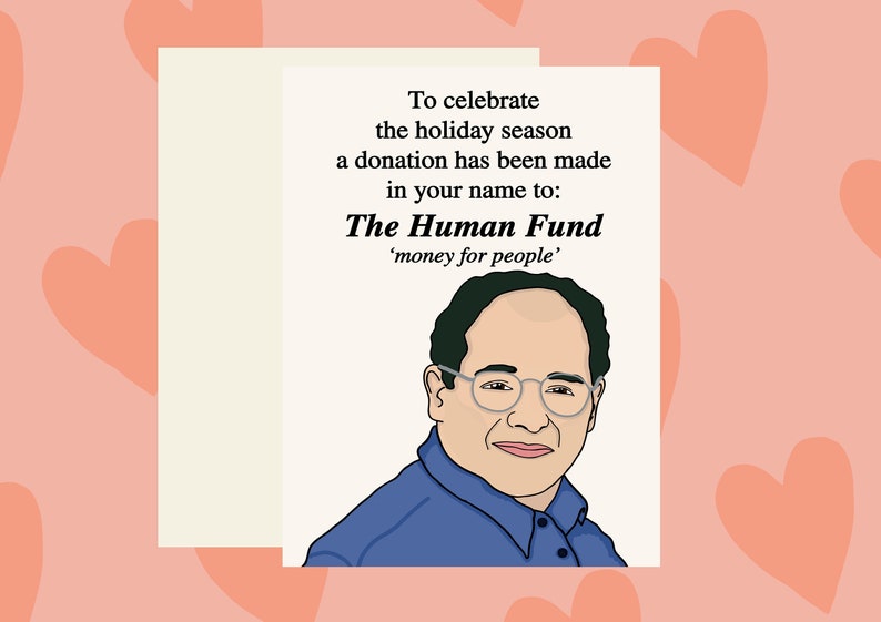Costanza the Human Fund Funny Christmas Card SEINFELD Etsy