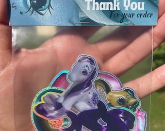 My Little Pony Sticker Pack of 3 Holographic and Pixie Dust Stickers