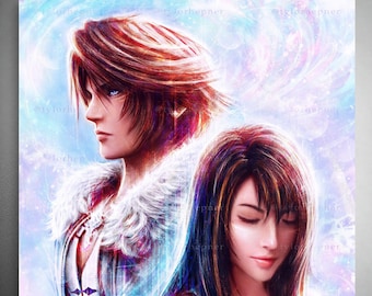 Squall and Rinoa Final Fantasy VIII - Limited Edition Fine Art Print -FF8 Poster-