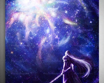 Sephiroth Edge of Creation Final Fantasy VII Rebirth- Limited Edition Fine Art Sketch Print -FF7 Poster -FFVII Rebirth