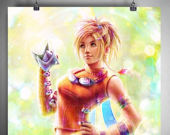 Rikku Final Fantasy X- Limited Edition Fine Art Print -FFX Poster