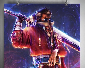 ファイナルファンタジー X　FINAL FANTASY　ポスター Amazon.co.jp: ファイナルファンタジーX FFX 歌舞伎 ポスター