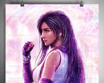 Tifa Final Fantasy VII - Limited Edition Fine Art Print -FF7 Poster -FFVII Rebirth