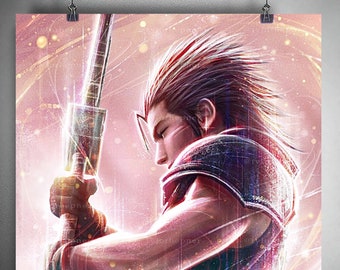 Zack Final Fantasy VII Remake - Limited Edition Fine Art Print -FF7 Poster- Crisis Core Reunion