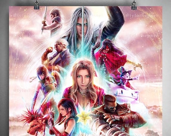 Limitierte Edition Zack Version Final Fantasy VII Rebirth - Limitierter Fine Art Druck -FF7 Poster- FF7 Rebirth