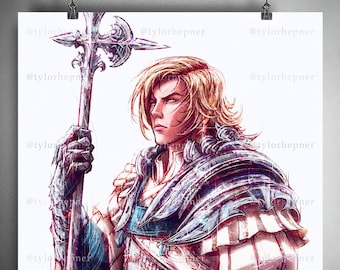 ファイナルファンタジーXVI ディオン - 限定版ファインアートスケッチ