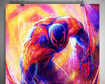 スパイダーマン アートプリント ポスター スパイダーマン 2099 限定版ファインアートプリント