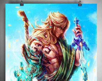 Link (TOTK)  - Limited Edition Fine Art Print - Link Poster- Zelda Poster