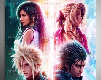 Final Fantasy VII Rebirth - Impression d'art en édition limitée - Poster FF7 - FF7 Rebirth