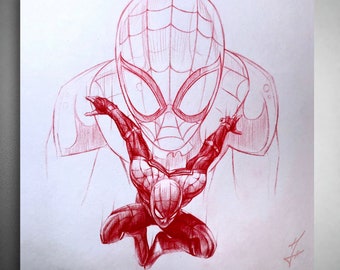 Spidey Sketch- Fine Art Print