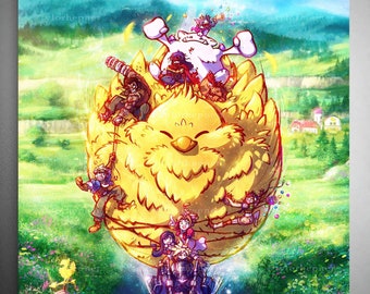 絵画 CHOCOBO RED Final Fantasy 7 Rebirth's animators 