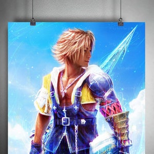 Tidus Final Fantasy X Limited Edition Fine Art Print FFX Poster image 1