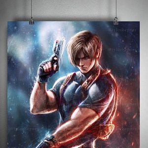Leon Kennedy (RE4) - Limited Edition Fine Art Print - Leon Poster