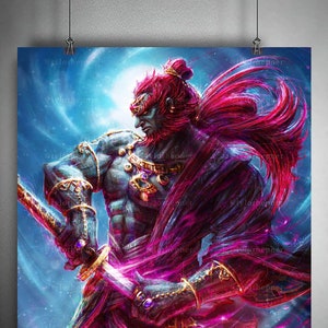 Ganondorf (TOTK)  - Limited Edition Fine Art Print - Ganondorf Poster- Zelda Poster