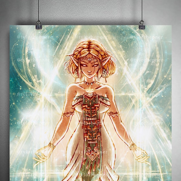 Zelda (TOTK) - Limited Edition Fine Art Print - Zelda Poster