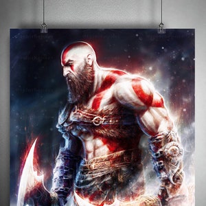 God of War Limited Edition Fine Art Print Kratos Poster image 1