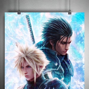 Cloud and Zack Final Fantasy VII - Limited Edition Fine Art Print -FF7 Poster -FFVII Rebirth