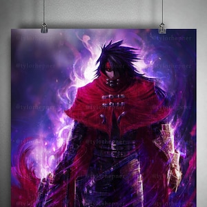 Vincent Final Fantasy VII Rebirth- Limited Edition Fine Art Sketch Print -FF7 Poster -FFVII Rebirth