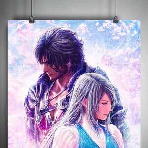 Final Fantasy XVI Clive and Jill - Limited Edition Fine Art Print -FFXVI Poster -FF16