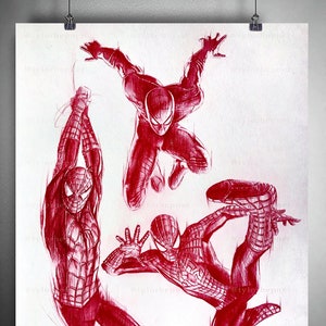 Spiderverse Sketch Print - Limited Edition Fine Art Print
