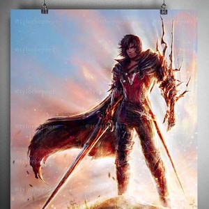 Final Fantasy XVI Clive- Limited Edition Fine Art Print -FFXVI Poster -FF16