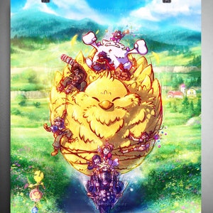 Chocobo Final Fantasy VII - Limited Edition Fine Art Print -FF7 Poster