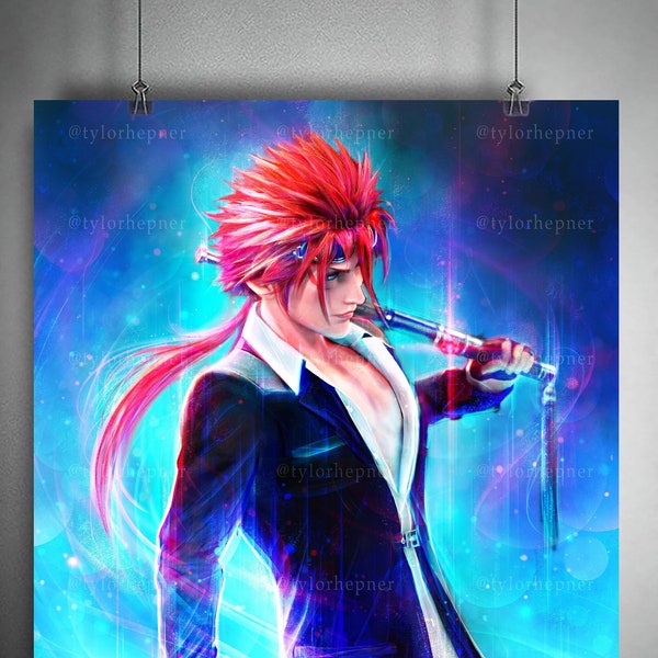 Reno Final Fantasy VII Remake - Limited Edition Fine Art Print