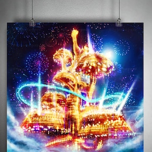 Gold Saucer Final Fantasy VII - Limited Edition Fine Art Print -FF7 Poster- FF7 Rebirth