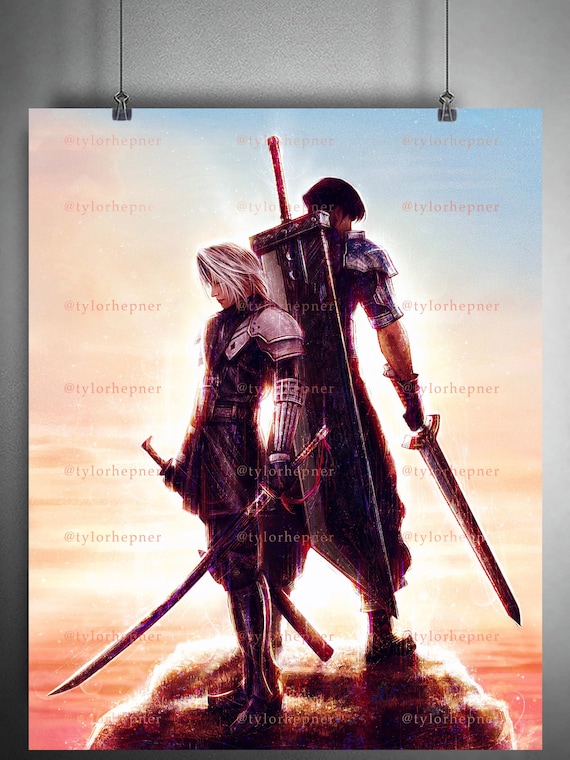 若きセフィロスとアンジール FFVII エバークライシス - 限定版ファイン