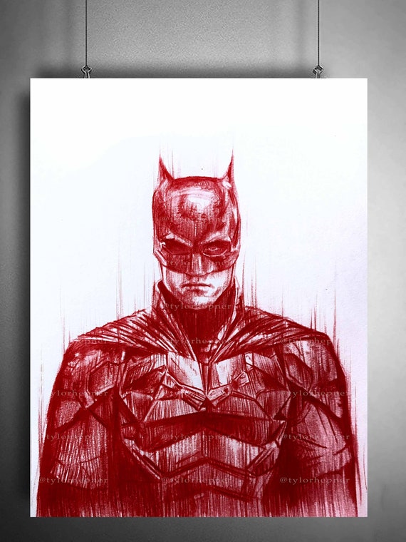 Batman Sketch Limited Edition Fine Art Print - Etsy