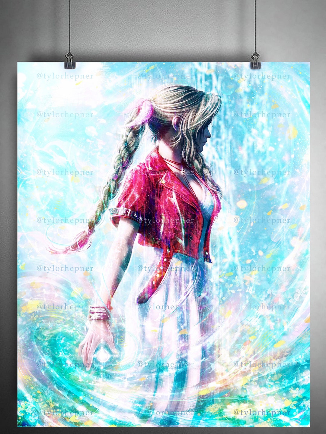 【未開封】FINAL FANTASY VII REBIRTH　エアリス　複製原画 高精彩アート エアリス 複製原画 ファイナルファンタジー FF7