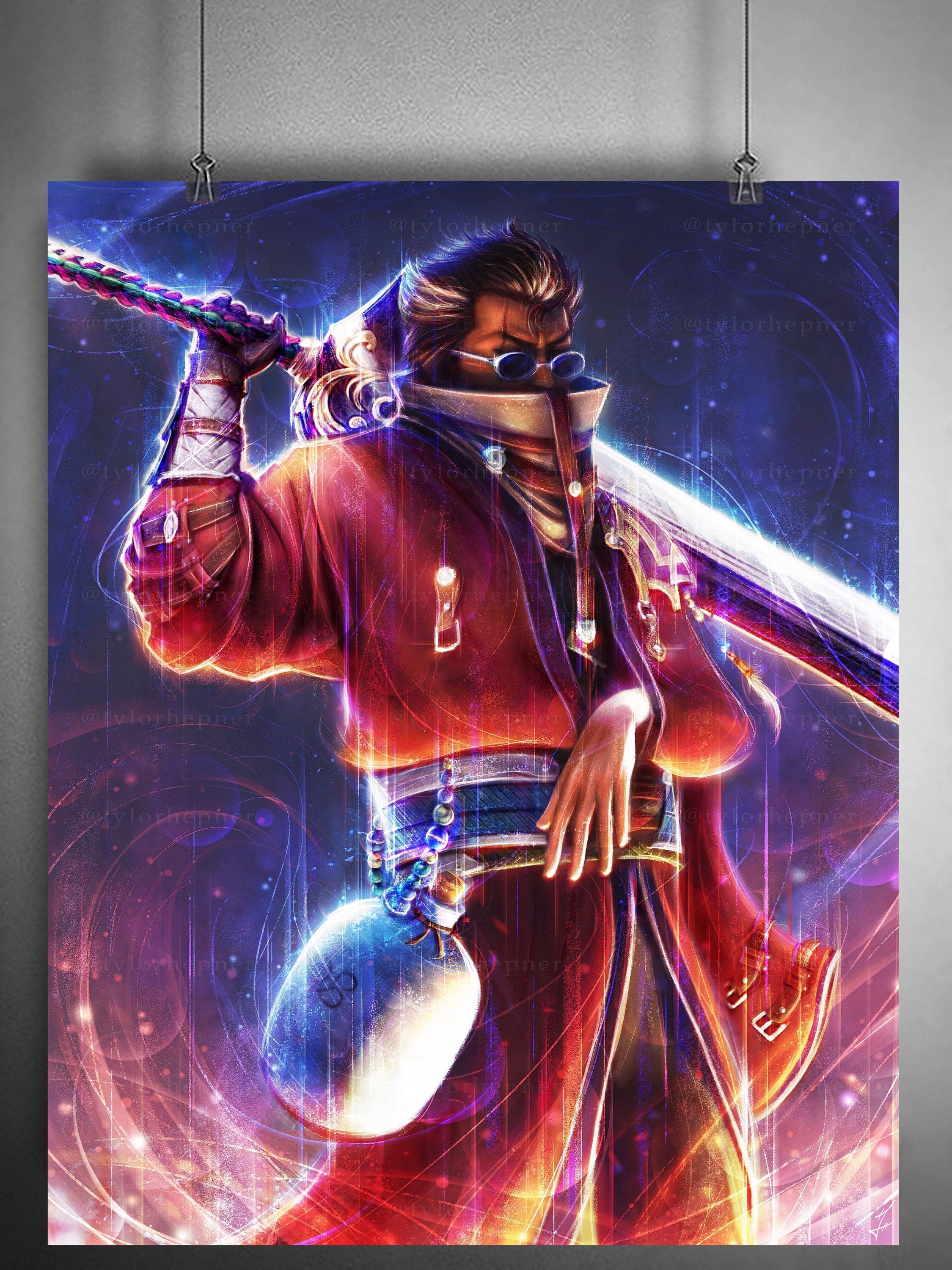 Auron Final Fantasy X - 限定版ファインアートプリント - FFX