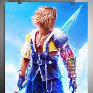 Tidus Final Fantasy X Limited Edition Fine Art Print FFX Poster image 2