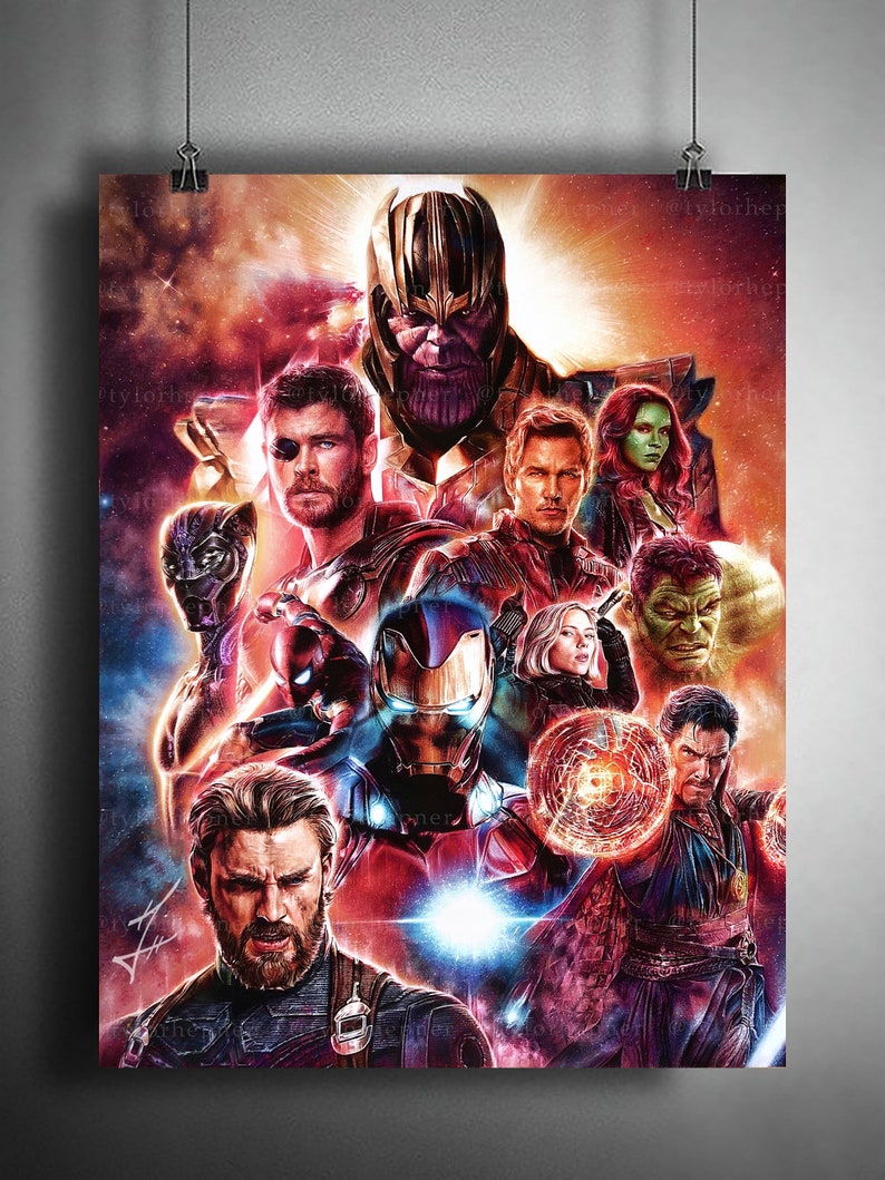 Avengers Infinity War Poster Fine Art Print