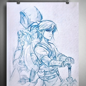 BOTW Link Sketch - Limited Edition Fine Art Print