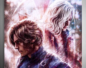 Leon and Grace (Requiem) - Limited Edition Fine Art Print - RE9 Poster