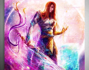 Laufey Faye God of War Art Print - Limited Edition Gaming Poster Fine Art Print