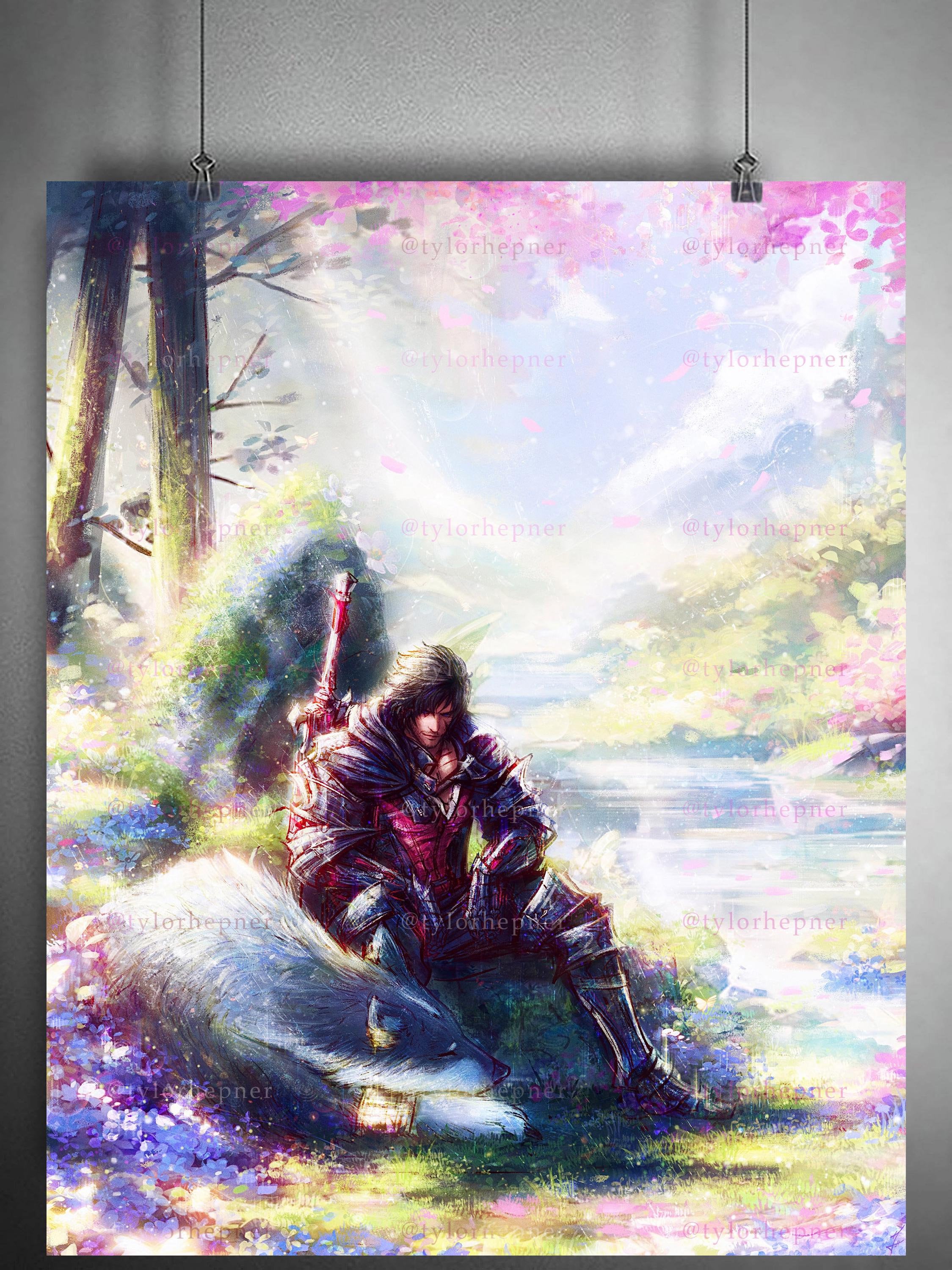 Final Fantasy XVI Clive & Torgal- Limited Edition Fine Art Print