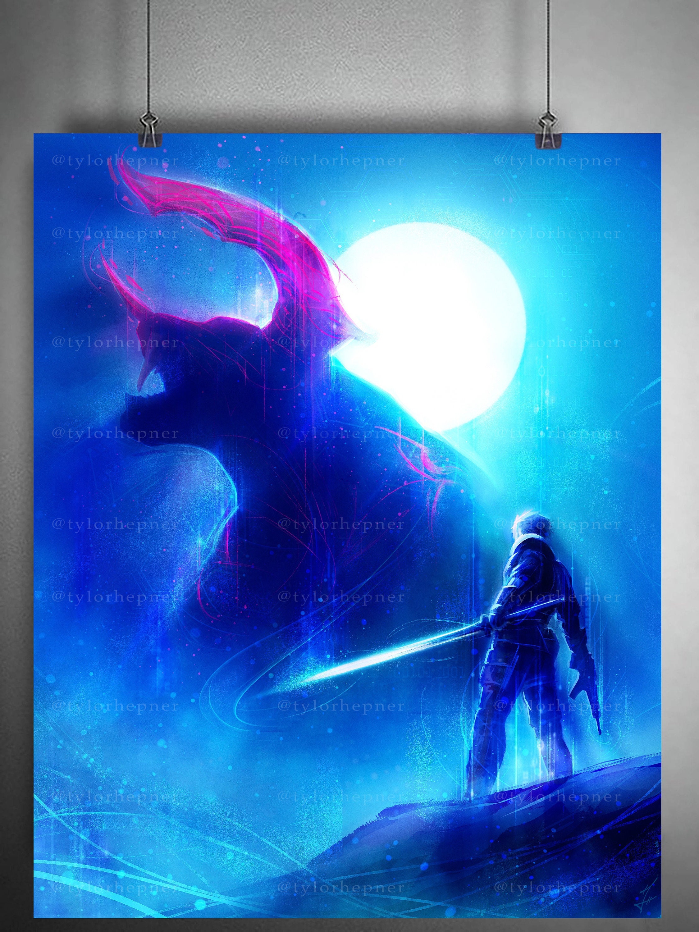 Behemoth Final Fantasy VII - Limited Edition Fine Art Print -FF7