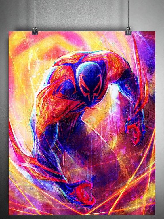 スパイダーマン 2099 限定版ファインアートプリント