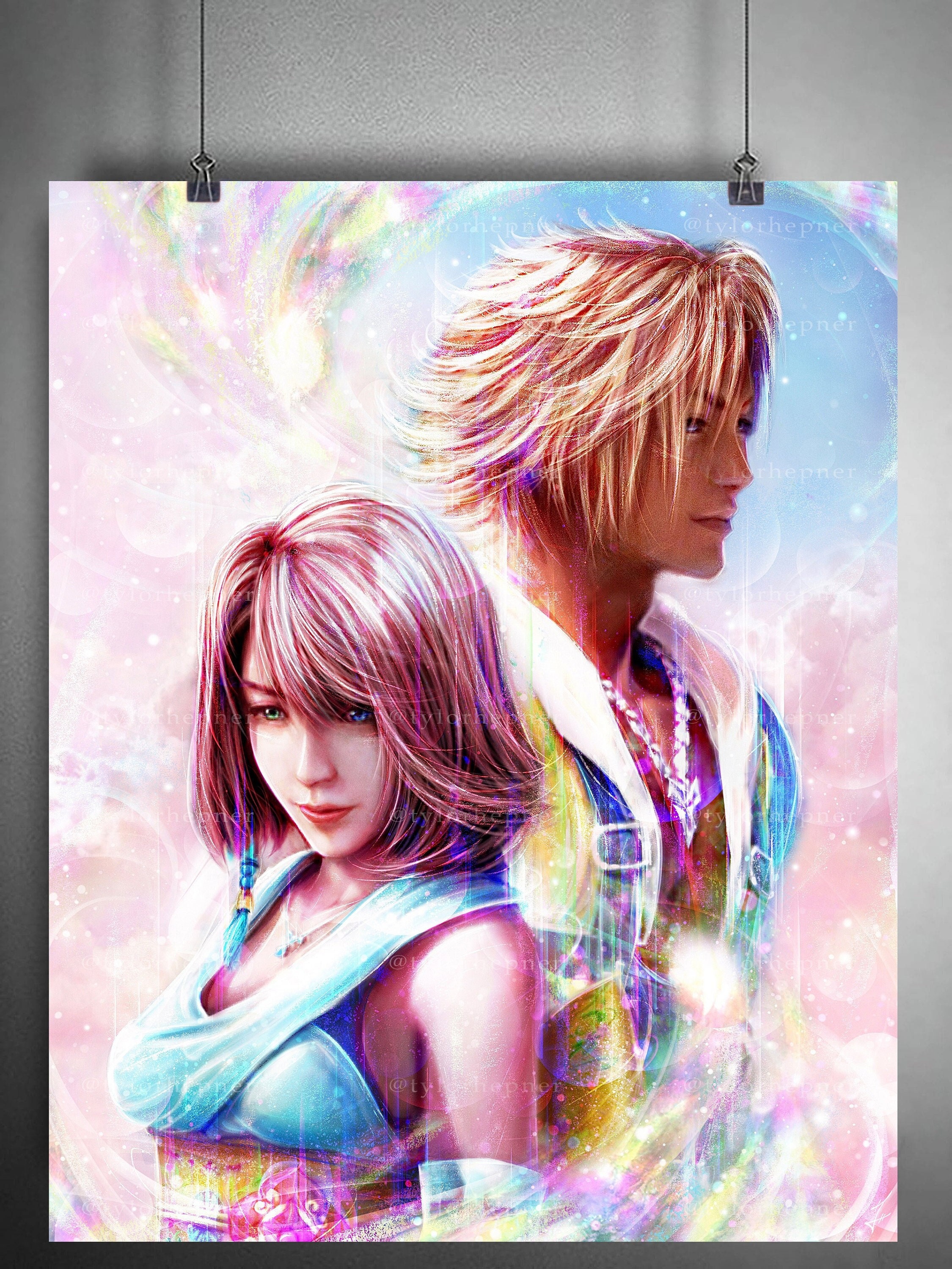 Final Fantasy X Tidus and Yuna -Poster 13x19