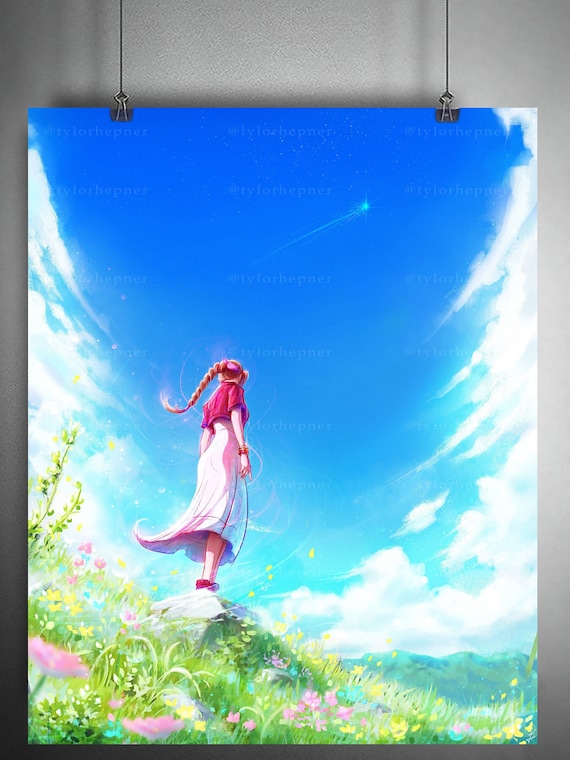 エアリス ファイナルファンタジーVII - 限定版ファインアートプリント