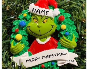 Merry Christmas- Personalized Christmas Ornament-Blank except for what you request