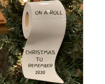 TOILET PAPER ORNAMENT-Toilet Paper Roll Ornament-Covid Christmas