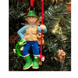 FISHERMAN - Personalized Fisherman Christmas Ornament